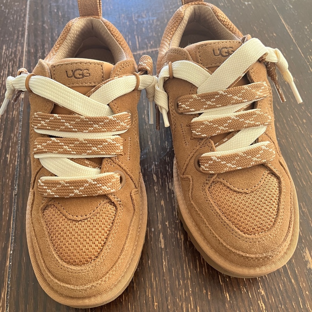 UGG Brown Sneakers with Cream Accents